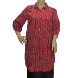 Maison Scotch Long Chevron Blouse